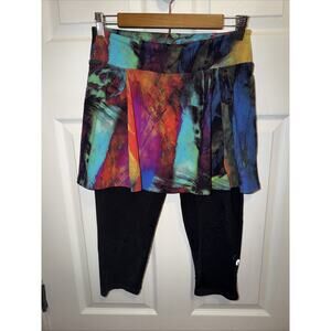 Dona Jo Women’s Skirted Capri Colorful Size 2 M